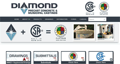 Desktop Screenshot of diamondprecast.com